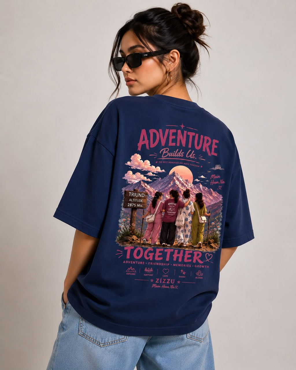 ZIZZU Limited Edition 001 – Adventure Builds Us Together (Oversized Bamboo Tee)
